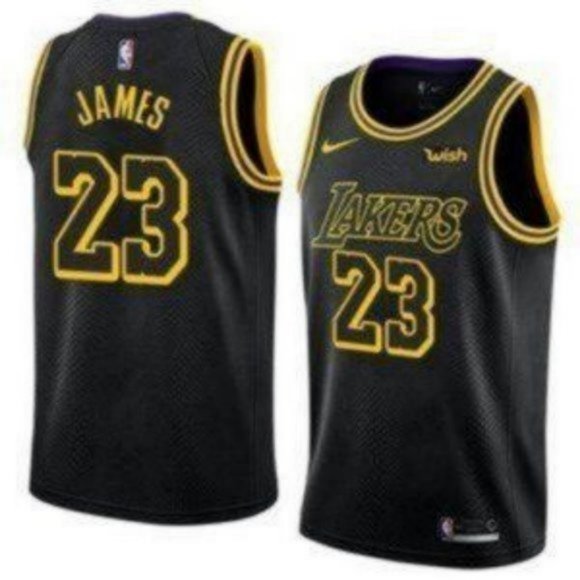 lebron james all black jersey